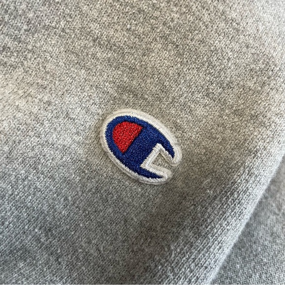 Champion Gray Crewneck New York Sweater Men’s Medium Vintage Y2K - Picture 10 of 11